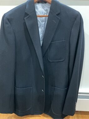 Banana Republic Modern Navy Wool Blazer Sports Jacket 38R Tailored Fit NWOT